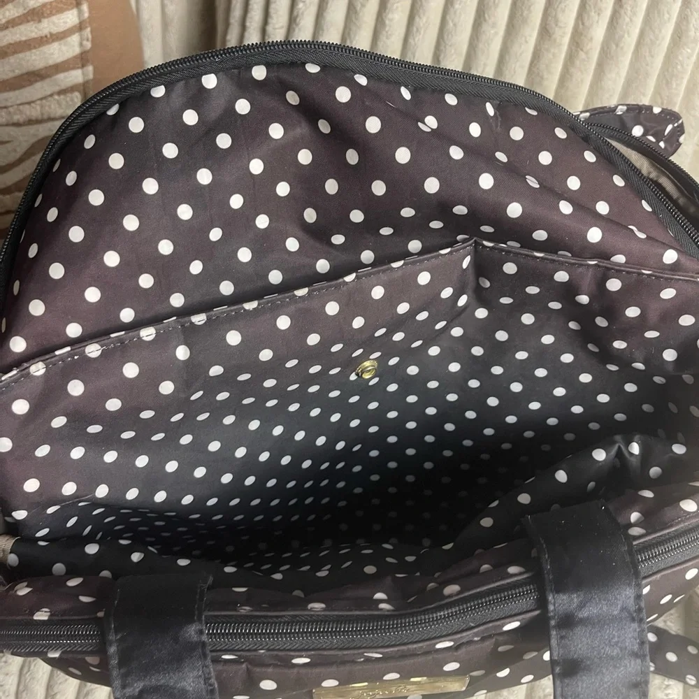 Ju-Ju-Be Black and White Polka Dot Baby Bag​